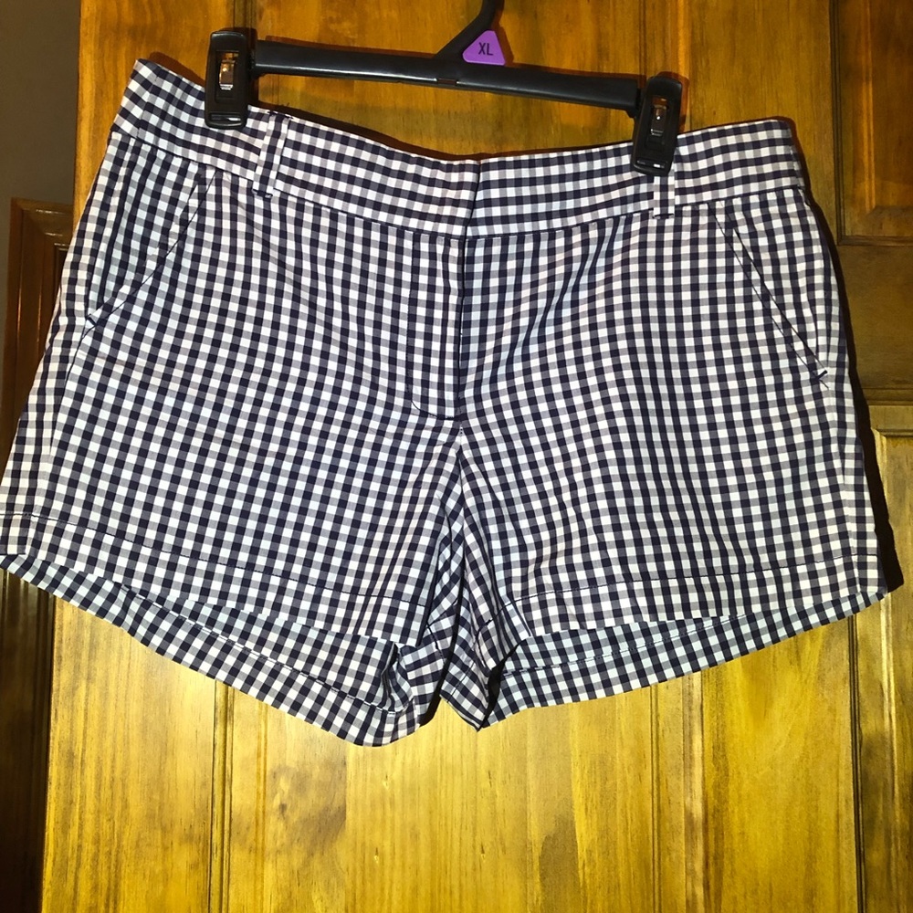J CREW GINGHAM SHORTS